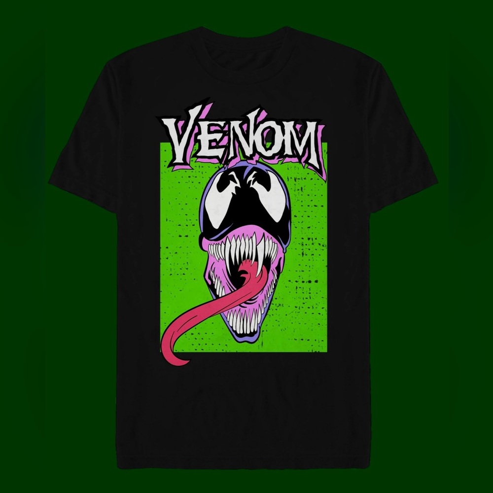 Venom Neon Short Sleeve Graphic T-Shirt